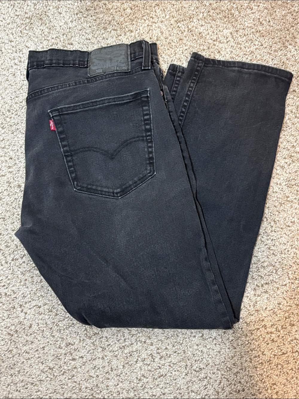 Levi’s Straight Leg Black Denim Jeans Size 36 x 30 | casual | classic | retro
